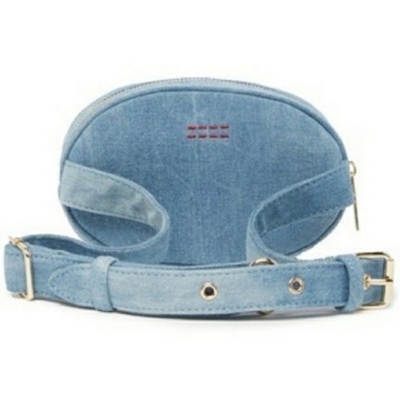 PEACE LOVE WORLD Denim Oval Belt Bag - Picture 4 of 9